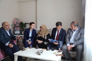 Başkan Çetin’den şehit ailesine ziyaret